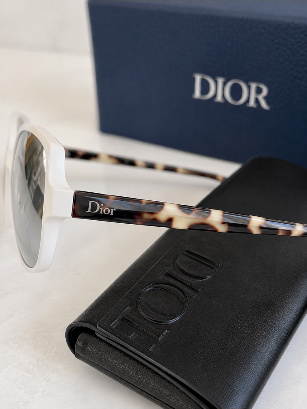 Christian Dior Sunglasses DiorOnde2 X61DC White Tort NWT - Picture 4 of 10